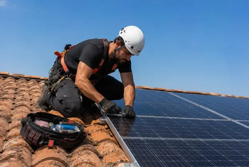 Maintenance et monitoring de panneaux solaires à Rochefort-en-Terre